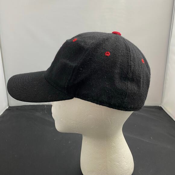 Black IU Hat Indiana University Hoosiers Wool Cap Zephyr 7 1/4 College - Picture 4 of 6